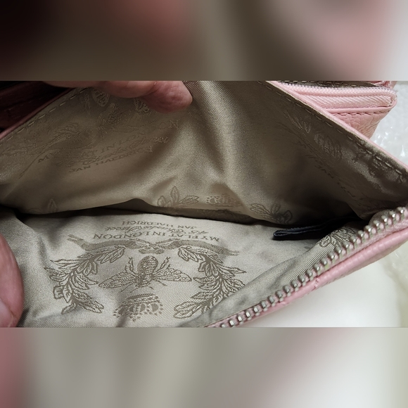 MY FLAT IN LONDON Westminster Pink Diamond Quilted Leather Wristlet/Clutch NWOT - Picture 14 of 16